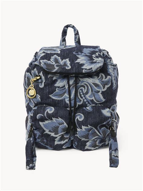 chloe mini backpack|chloe backpack mini denim.